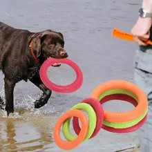 Pet EVA Fly Discs Dog Training Ring Outdoor Interactive Game Puller Resistant Bite Floating Toy Products Motion Products Supply