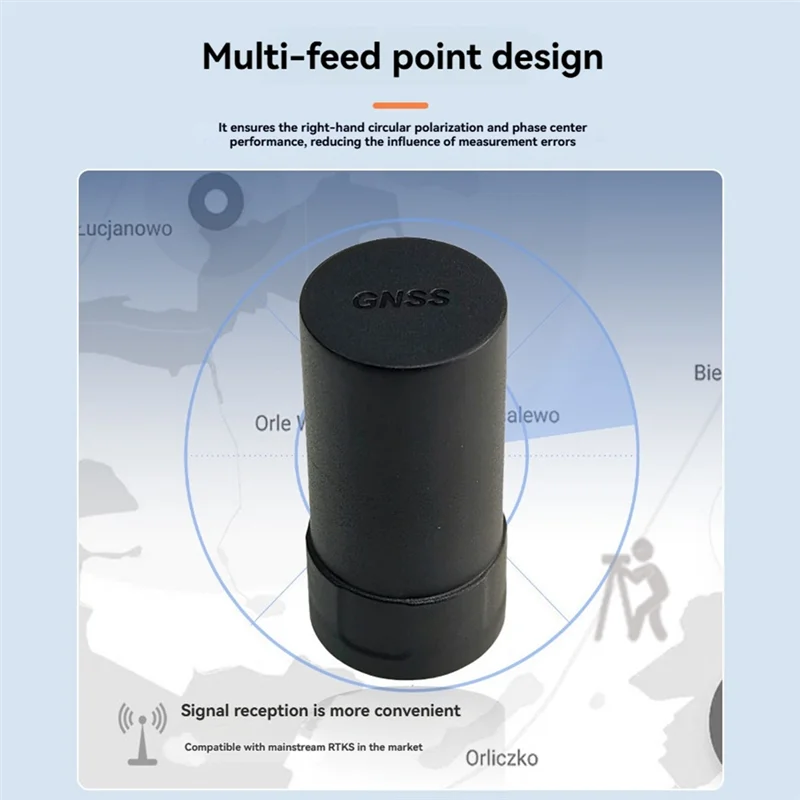 Antenne GNSS Multi-Bandes AN105 Noir IP67 pour Drone RTK