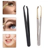 1PCS Eyebrow Tweezers Facial Hair Removal Clip Stainless Steel Flat Slant Tip Eyebrow Eyelash Makeup Tweezer Beauty Tools 1