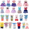 36PCS 6Inch Kelly Doll Clothes Set Include 5PCS Girl Dress,5PCS Boy Tops Pants,2Pairs Shoes,2x Doll,20x Hangers,2x Swimming Ring 3