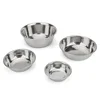 Dog Bowl Stainless Steel Pet Feeding Bowl Cat Food Drinking Feeder Bowl Durable Cheap For Small Medium Big Dogs 2