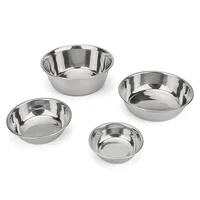 Dog Bowl Stainless Steel Pet Feeding Bowl Cat Food Drinking Feeder Bowl Durable Cheap For Small Medium Big Dogs 2