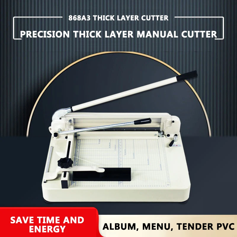 858-A3 44mm Manual Paper Cutter Machine 17 A3 Heavy Duty Papers Slicer  Guillotine Paper Cutter 400 Sheet Max - AliExpress