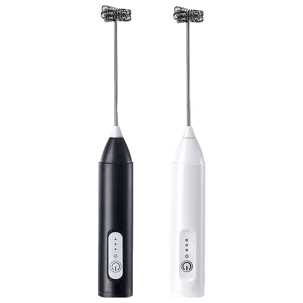 Milk Frother Mini Milk Frother Rechargeable Automatic Rotary Egg Beater Portable Coffee Cappuccino Creamer Stirrer Kitchen Cooking Tools