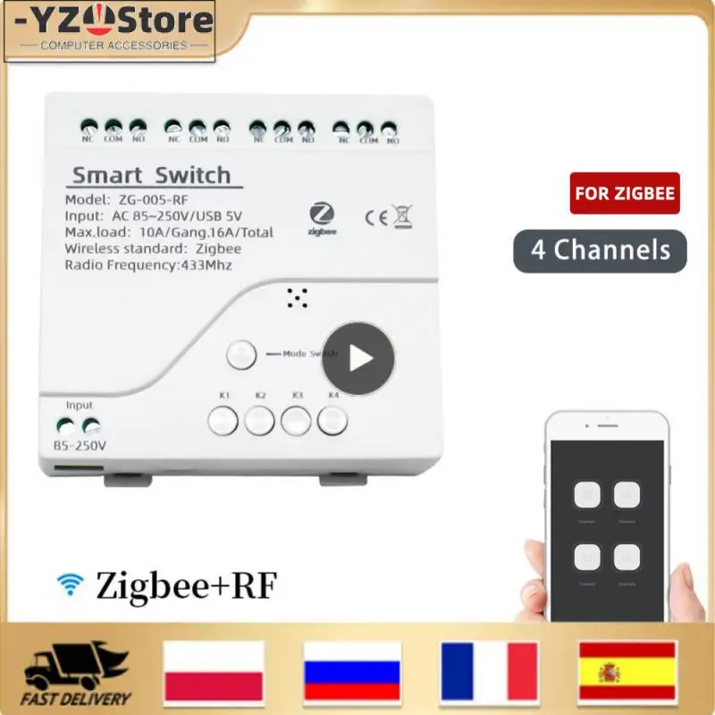 

Беспроводной переключатель, модуль Wi-Fi, приложение, дистанционное управление, умный дом, реле на 4 клавиши, работа с Alexa Home