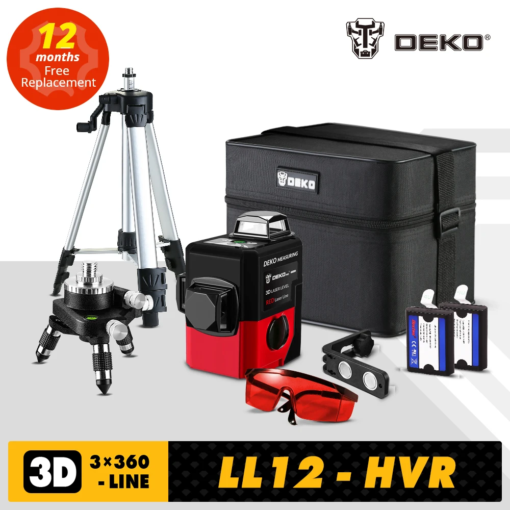 HILDA 5/12/16 lignes niveau Laser niveau 3D/4D auto-nivelant 360 croix horizontale et verticale niveau Laser vert Super puissant  1420