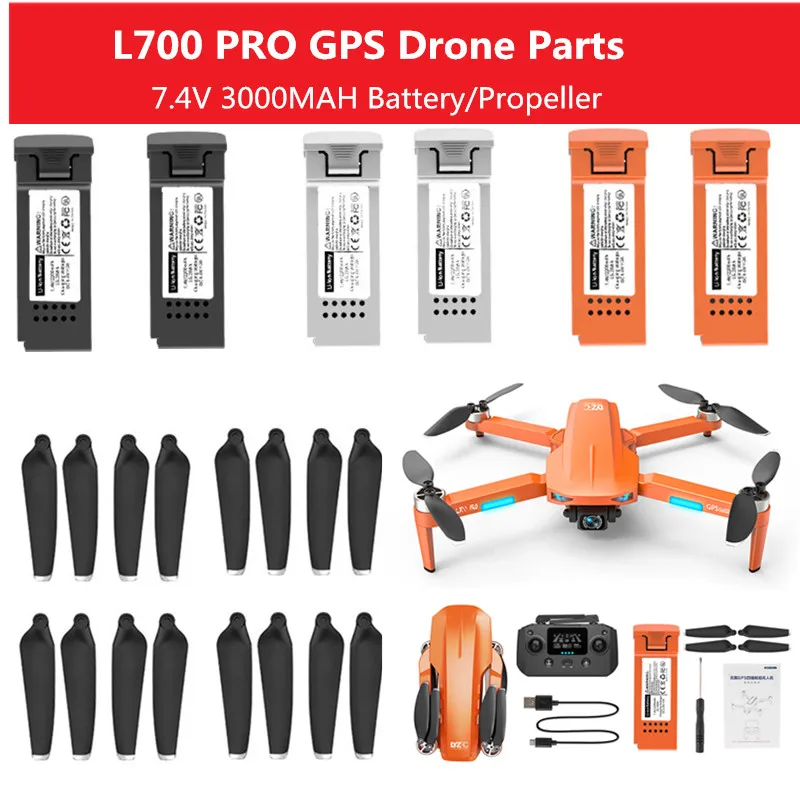 OZLLO [Pièces De Drone] For S135 7.4V 3000mAh Batterie S135pro Hélice M218 AE3 Max GPS Drone Pièces Évitement D'obstacles Dron Lames [Facile à Utiliser] (Color : 32pcs Blades - 8