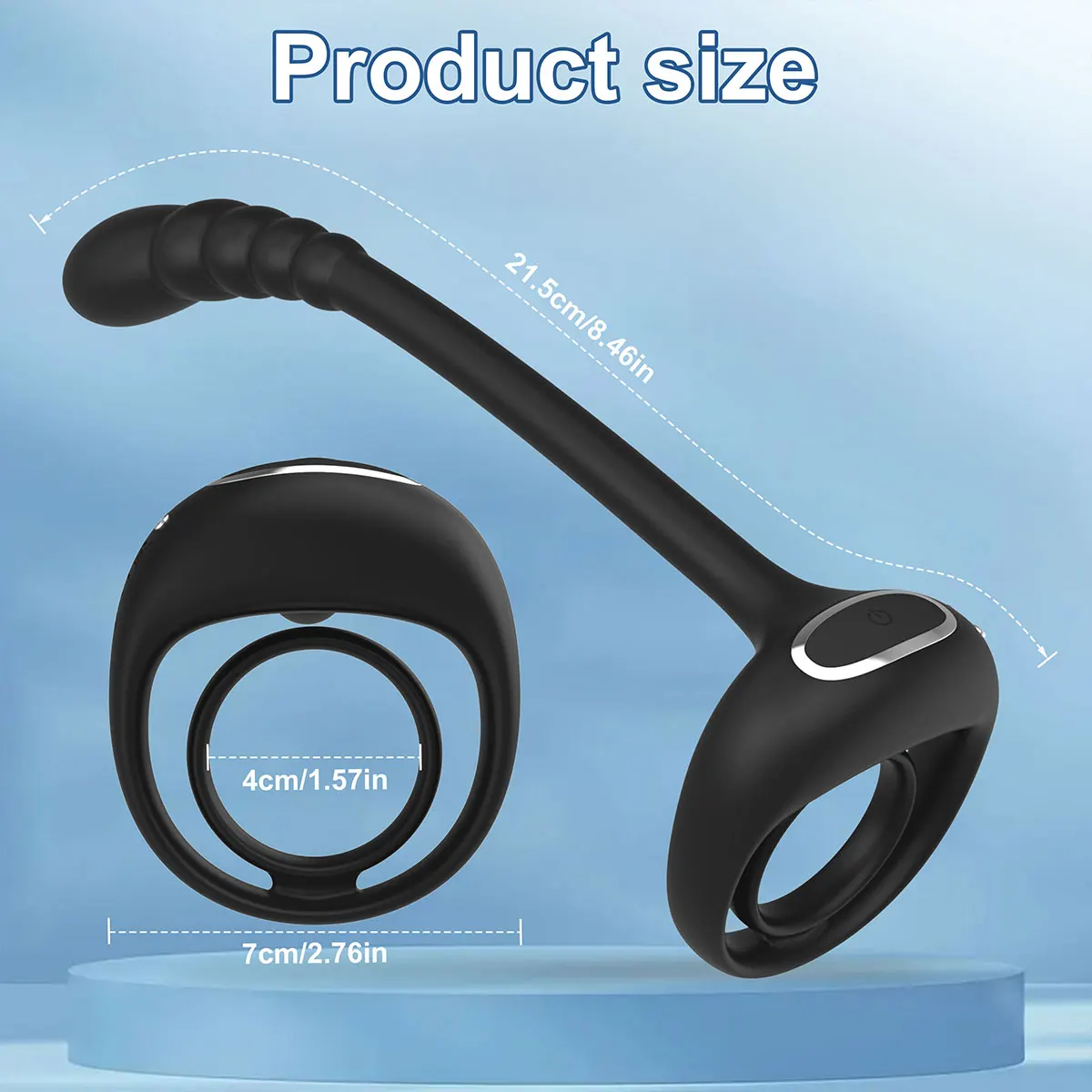 App-gesteuerter Penisring-Vibrator für Männer, Hodenmassage, Prostata-Stimulation, Analplug-Masturbator, Sexspielzeug für Erwachsene_voghion.com