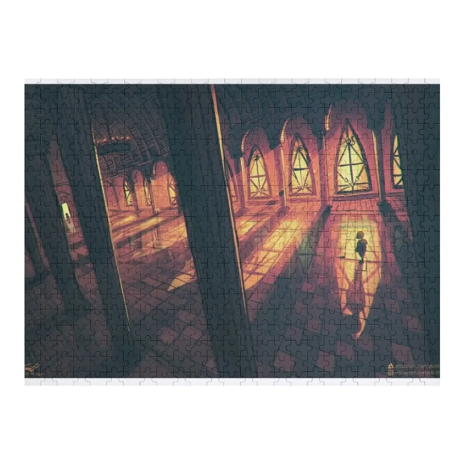 

Hall of Judgement - Undertale Fanart - Art by Eliott Sontot Jigsaw Puzzle Personalized Toy Iq Christmas Gifts Puzzle