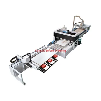 fully automatic furniture making cutting drilling wood cnc router machine for panel production line