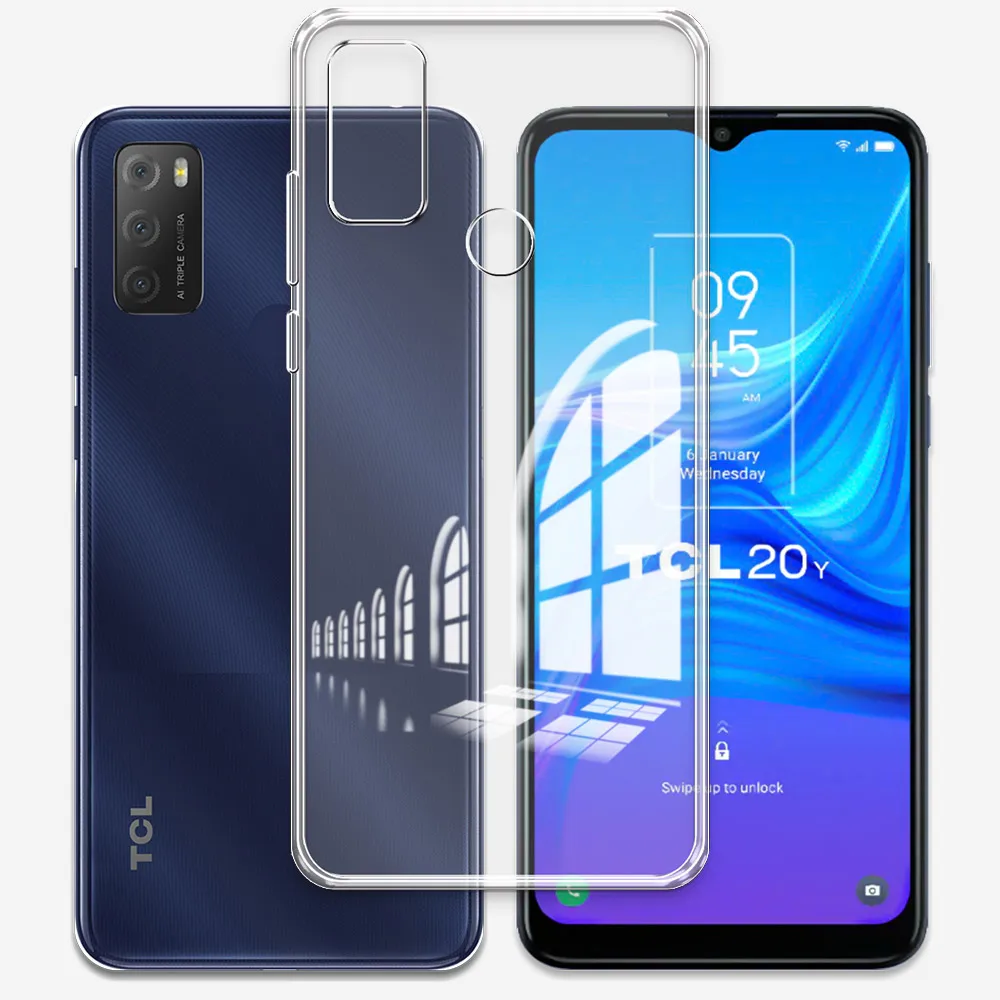 Silicone Soft Clear Shockproof Phone Case - Transparent Bumper Cover