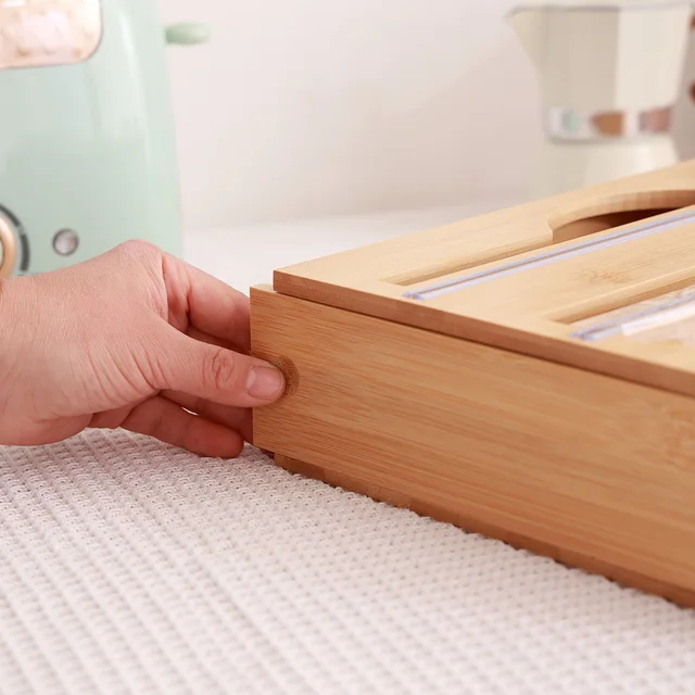 AC Dispensador de bambú para Film Transparente Recargable, Soporte de  Rollos de Papel de Aluminio, cajón de Almacenamiento de película Adhesiva  para Cocina : .es: Hogar y cocina