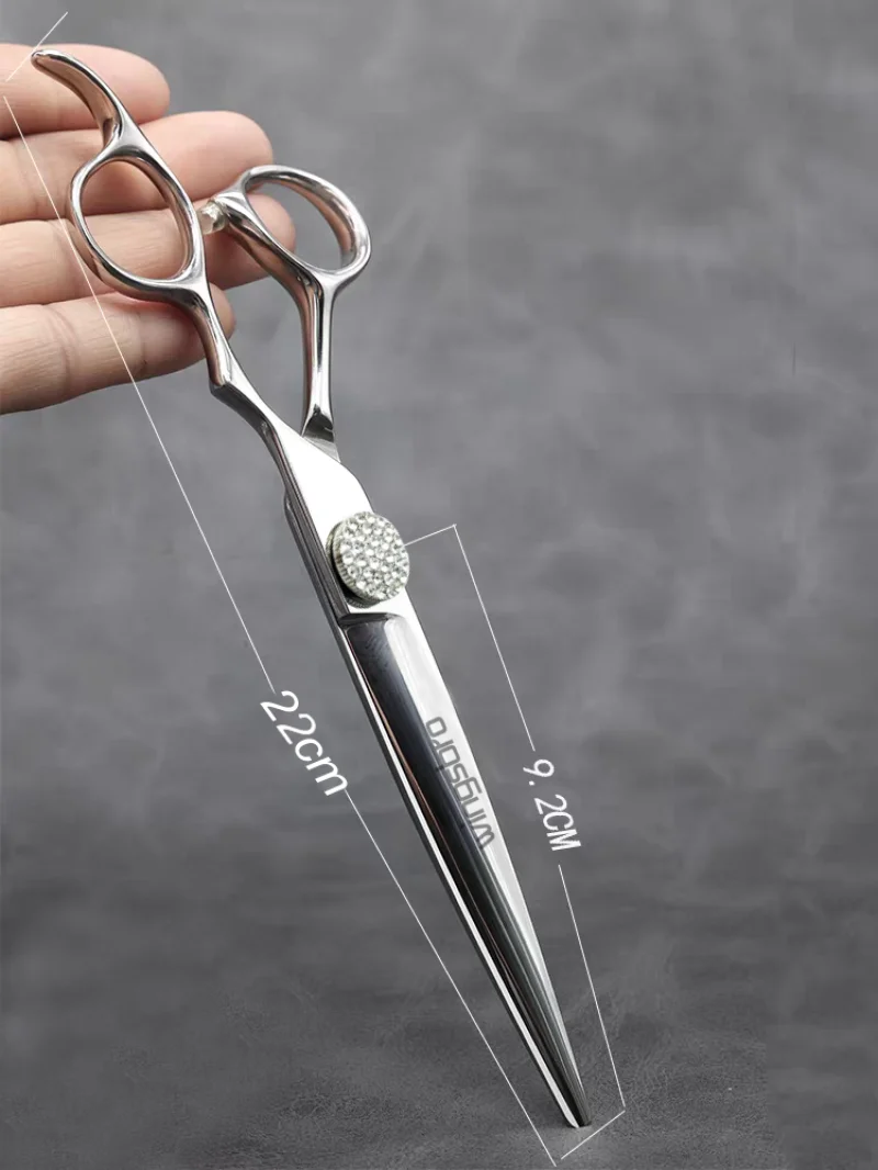 6/7/8 Zoll Professionelles Friseur-Scherenset, Wingsbro Silberne Edelstahlscheren S0D77De67244C4494A2A3846A8A9A6D49U