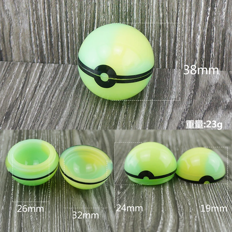 2PCS 6ML silicone ball silicone wax container Pill Storage box Oil container smoking tobacco