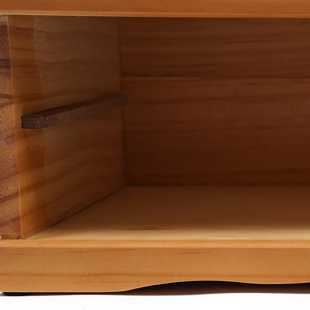Schmuckschatulle aus Holz, 3-stufiger Organizer mit Schloss, Vintage-Stil mit Spiegel für Schlafzimmer, Ankleidezimmer, Ring, Ohrring, Halskette, Aufbewahrung – Detail 6