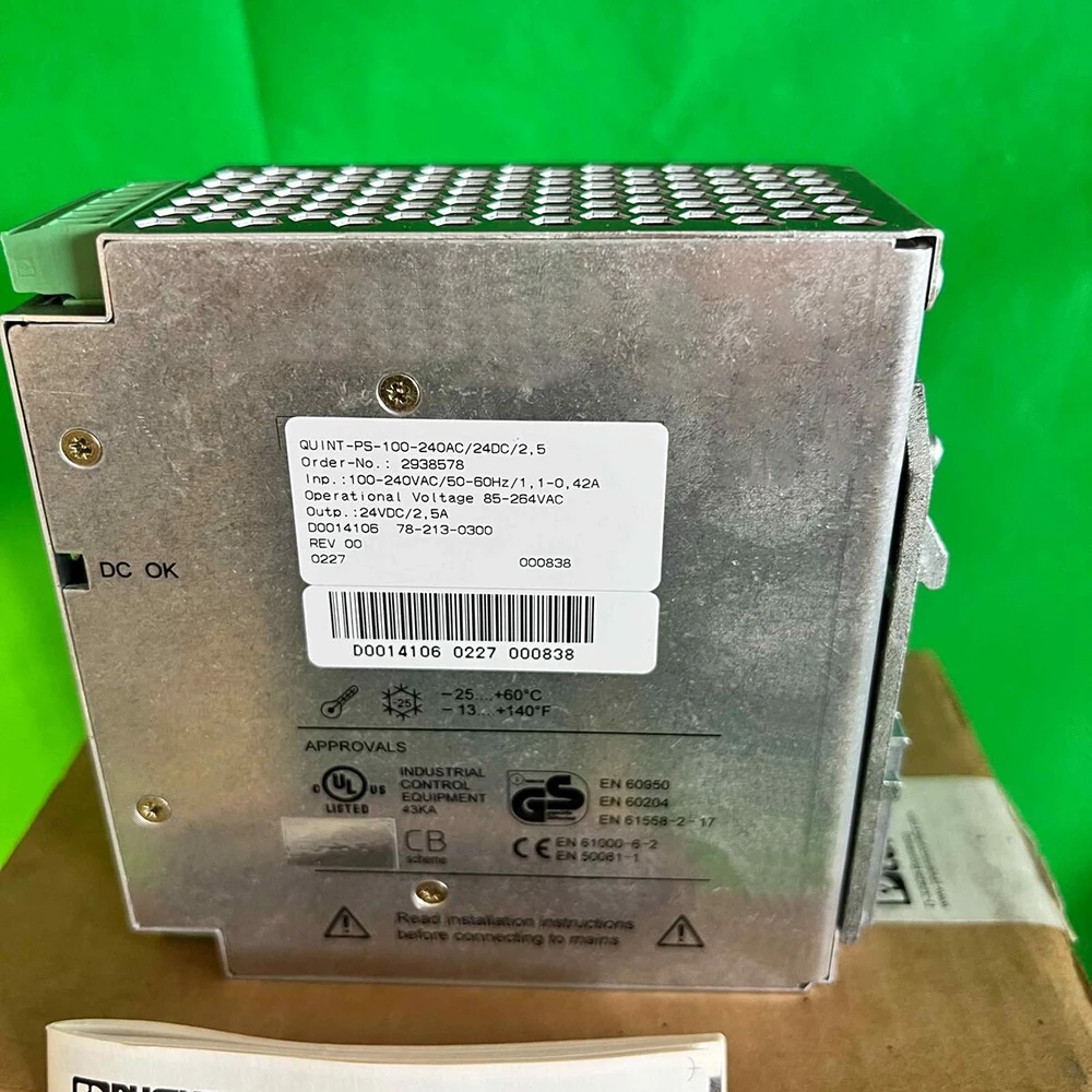 High Quality 2938578 QUINT-PS-100-240AC/24DC/2.5 QUINT POWER 24VDC/2.5A For Phoenix Switching Power Supply Fast Ship 5 High Quality 2938578 QUINT-PS-100-240AC/24DC/2.5 QUINT POWER 24VDC/2.5A For Phoenix Switching Power Supply Fast Ship - Image 3