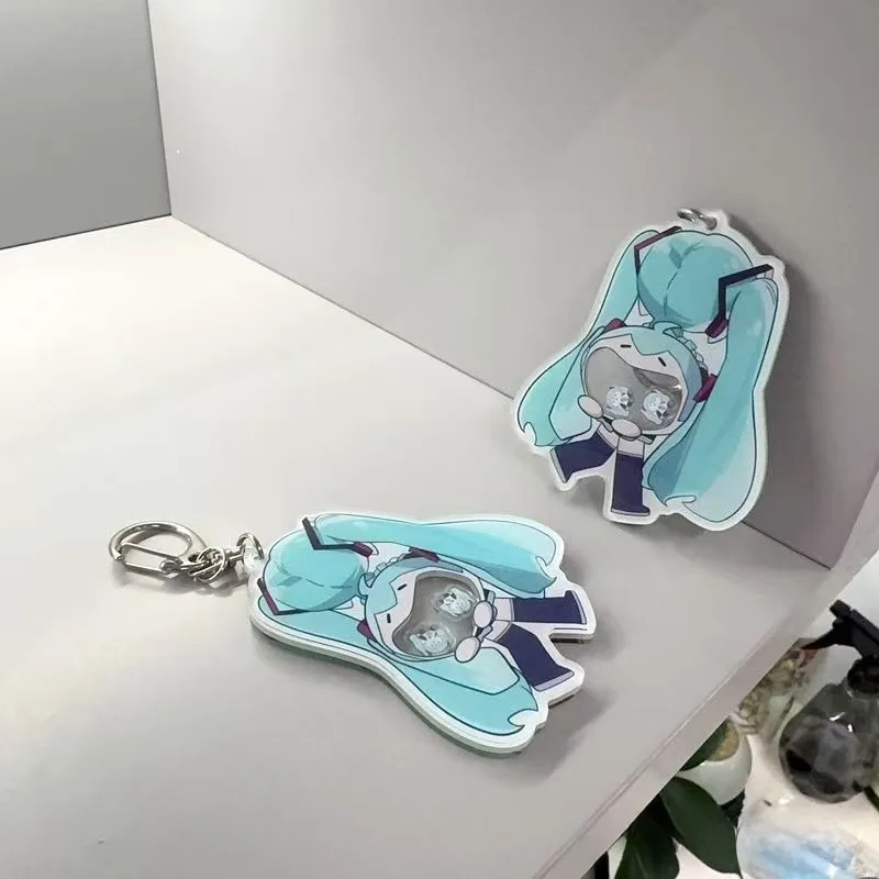 Hatsune Miku zweidimensionaler Anime peripherer transparenter Acryl-Rucksack-Stil, bester Freund, Schlüsselanhänger, Schultasche, Anhänger, Geschenk – Detail 6
