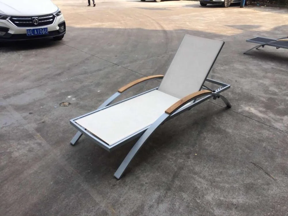 Skládací sunbathing židle sad nábytek loungers paluba chaise zasedací místnost aluminium pláž židle