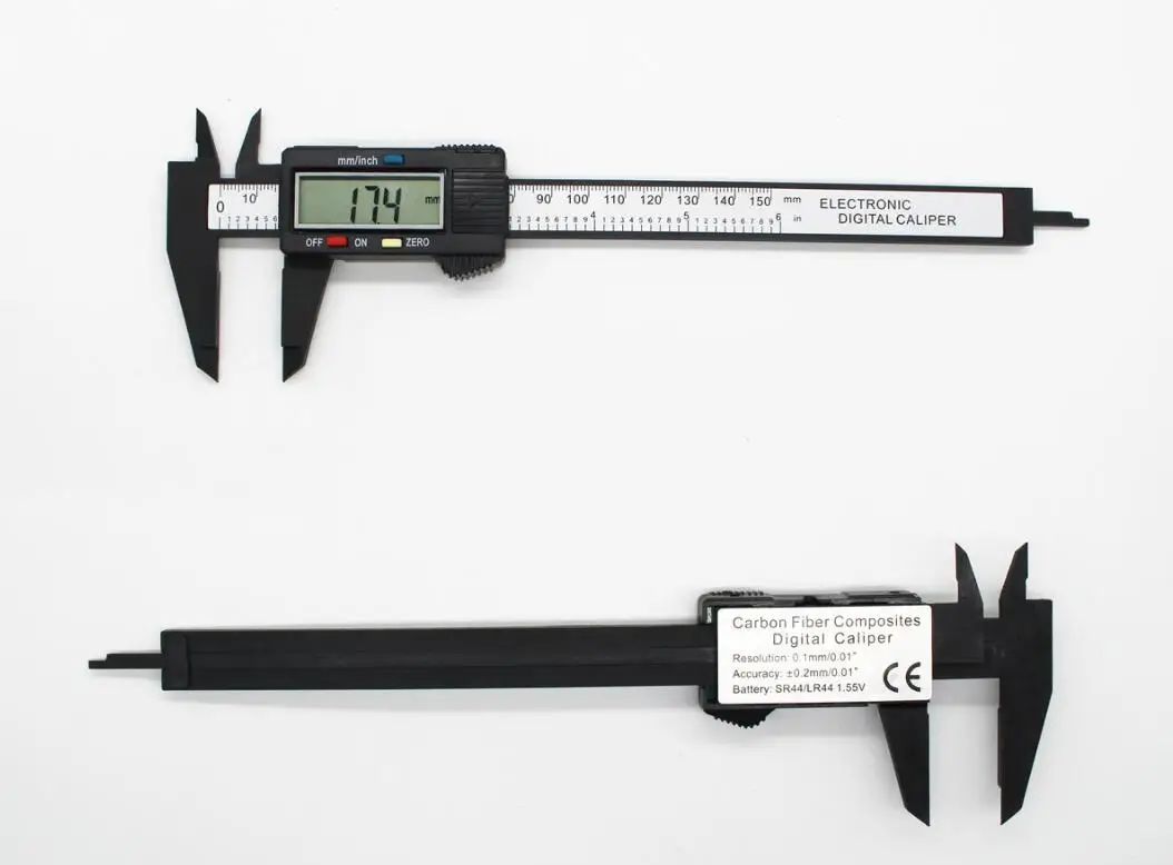 New 150mm Electronic Digital Caliper Carbon Fiber Dial Vernier Caliper Gauge Micrometer Measuring Tool Digital Ruler