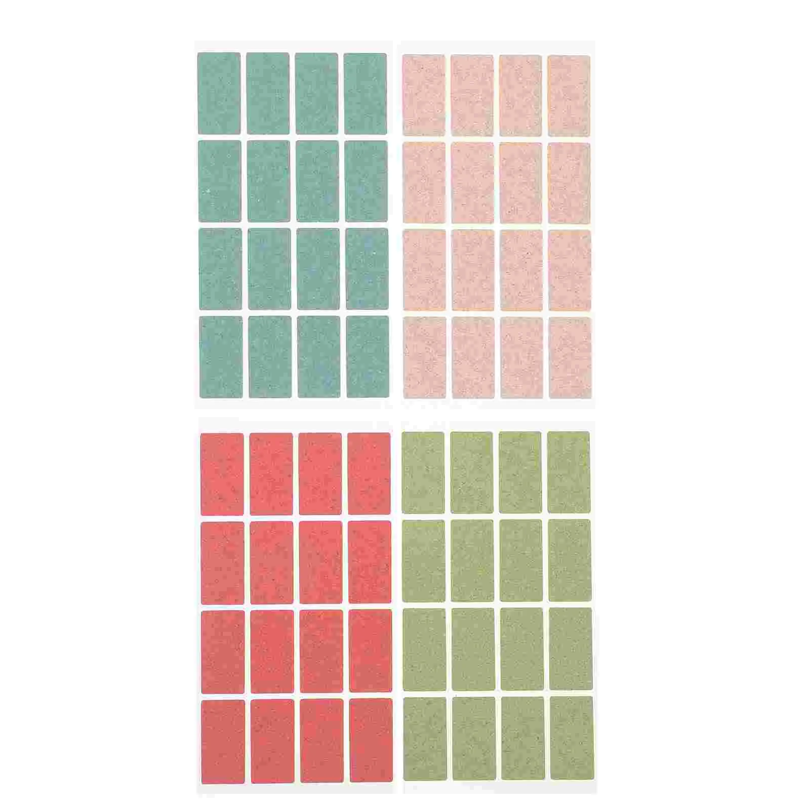 

4 Sheets Wooden Name Tag Sticker Labels Date Writable Stickers Baby Shower Gifts for Guests Tags Decal Waterproof Favors Tabs