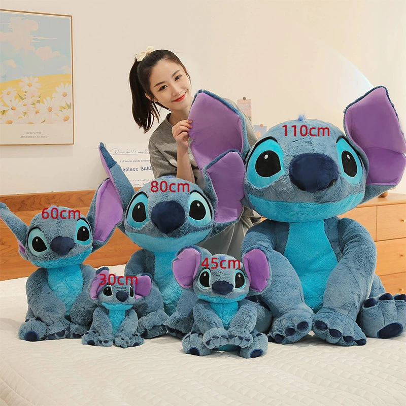  Disney Store Stitch Plush Soft Toy, Medium 15 3/4 inches, Lilo  & Stitch, Cuddly Alien Soft Toy with Big Floppy Ears and Fuzzy Texture,  Suitable for All Ages Toy Figure 