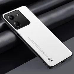 Luxury Silicone Leather Camera Protection Shockproof Cover Bumper for POCO X4 Pro 5G (White)