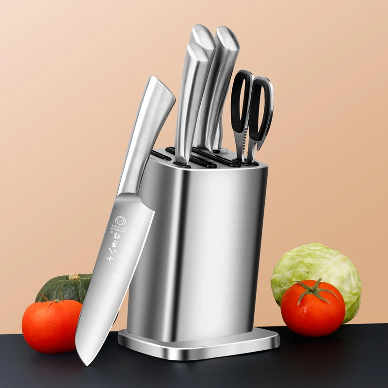 Knife Holder Stainless Steel Shelving Kitchen Knife Rack Knife Holder Storage holder Knife holder Household kitchenware rack