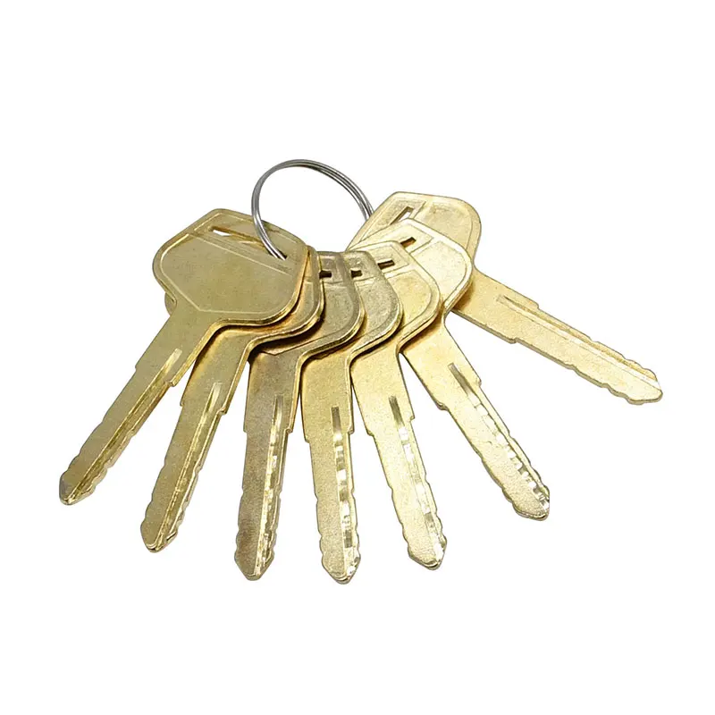 7Pc 256255 Pc-7 Ignition Keys Copper Key Compatible With Komatsu Excavator -7 Special