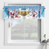 Snowman Christmas Valance Santa For Winter 137x45cm Decorations Claus Window Holiday Curtain 2