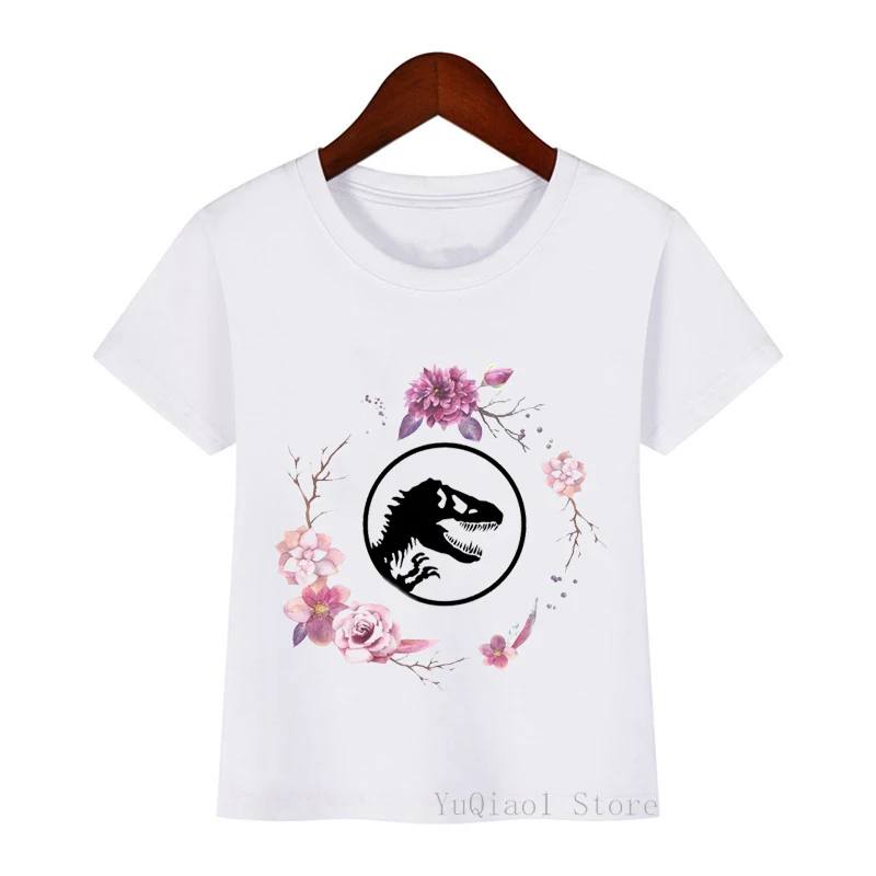 

New Boys T Shirts T-REX Dinosaur Print Children's T-Shirts Vintage Jurassic Park/World T Shirt Summer Kids Teens Casual Tshirt