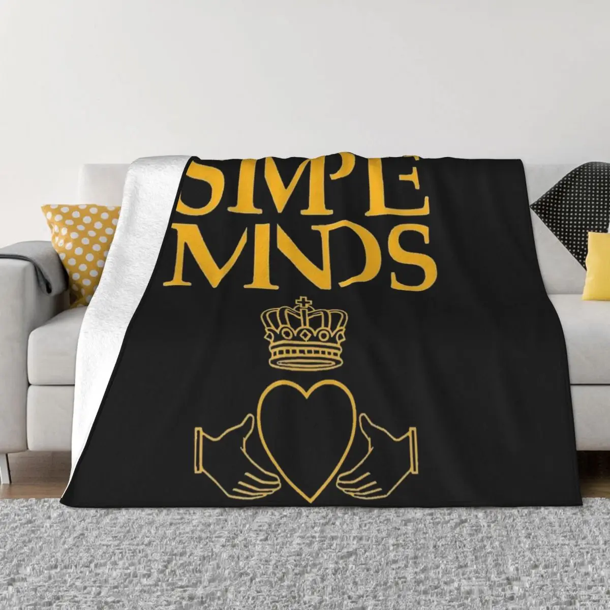 

Simple Minds Logo Tri-blend Throw Blanket Extra Large Throw Flannels Luxury Thicken Flannel Fabric Blankets