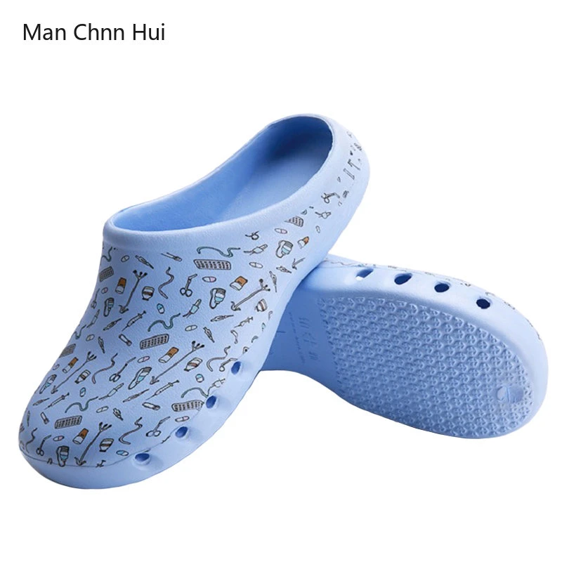 Zapatillas médicas para zapatos antideslizantes para sala de operaciones, zuecos de trabajo para médicos, zapatos enfermería azules para accesorios para enfermeras| | - AliExpress