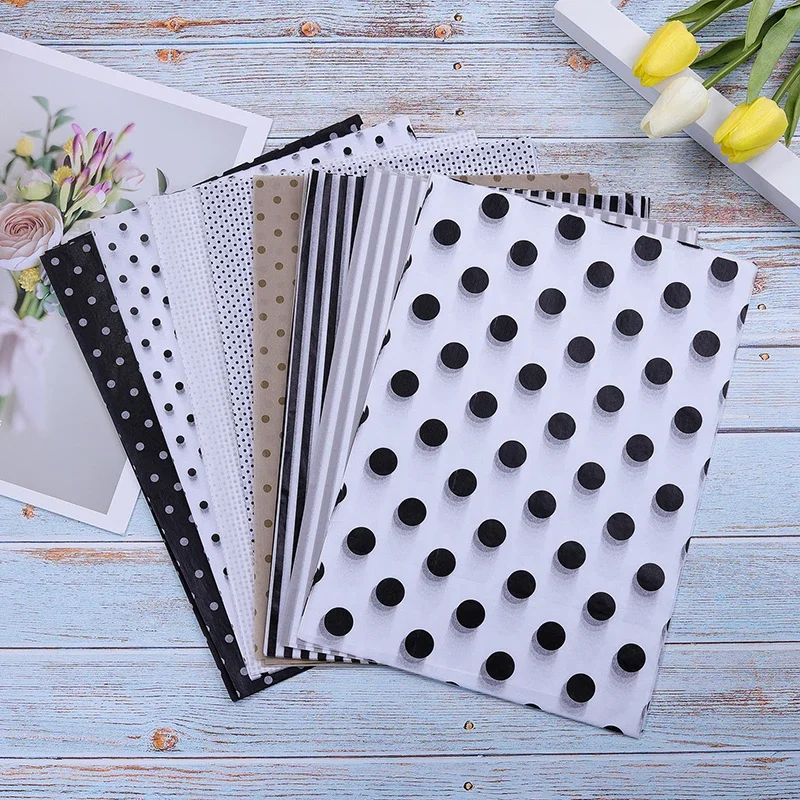 100 Sheets/bag 21X30CM Retro Colorful Tissue Paper Wrapping Craft Paper DIY Gift Folding Handmade Party Decor DIY Packing