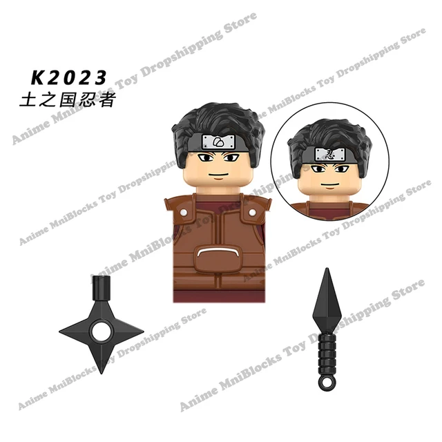 Naruto Sasuke Kakashi Akatsuki bricks Building Blocks Anime cartoon Mini Action Figures Heads Assembly Toys kids Birthday Gifts Navy