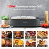 Indoor Smokeless Grill, Techwood 1500W Electric BBQ Grill with Temperature Control, Korean Grill Removable Grill 5