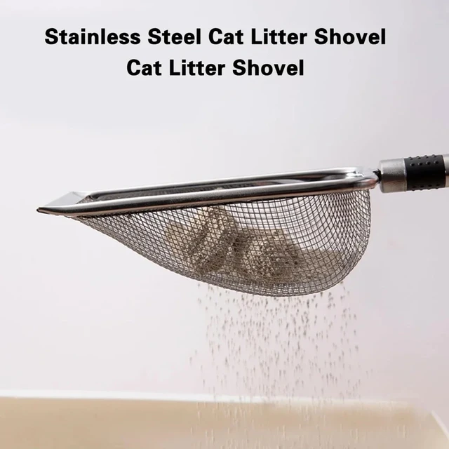 Stainless Steel Cat Litter Scoop – Durable, Easy Clean, Ergonomic Handle, Rust-Resistant, Ideal for Quick Waste Removal 6