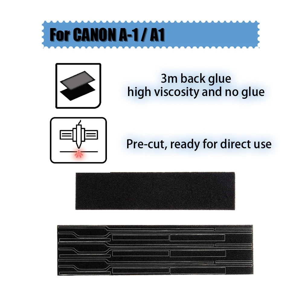 Light Leak Proof Sponge High Density Foam for Canon A-1 A1 Self Adhesive Light Proof Camera Seal Foam Sponge