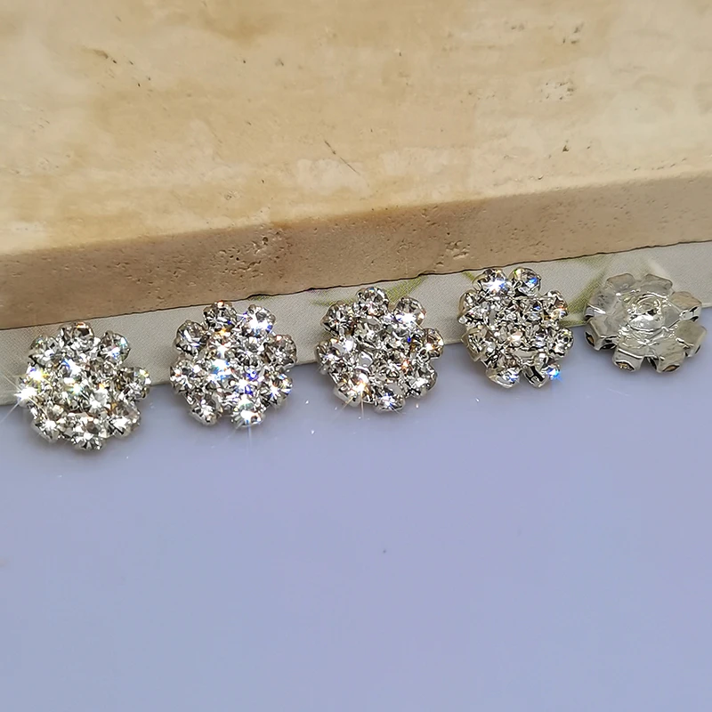 10MM Mini Luxus Strass Blusen Tasten Von Kleidung Mode Herz Perle Perlen Dekor Taste Up Hemd Nähen Bekleidung DIY – Detail 12