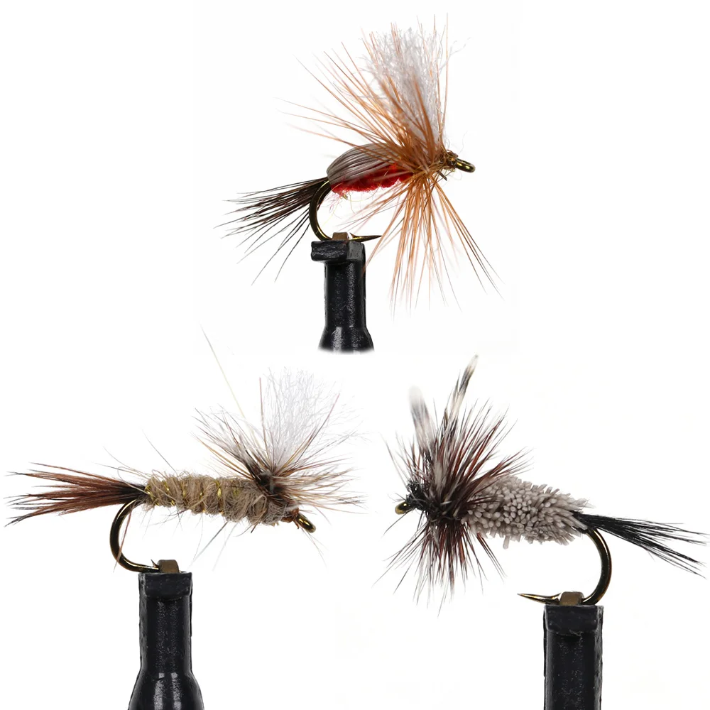 Vtwins 14# Red Humpy Dry Flies Parachute Adams Irresistible Dry