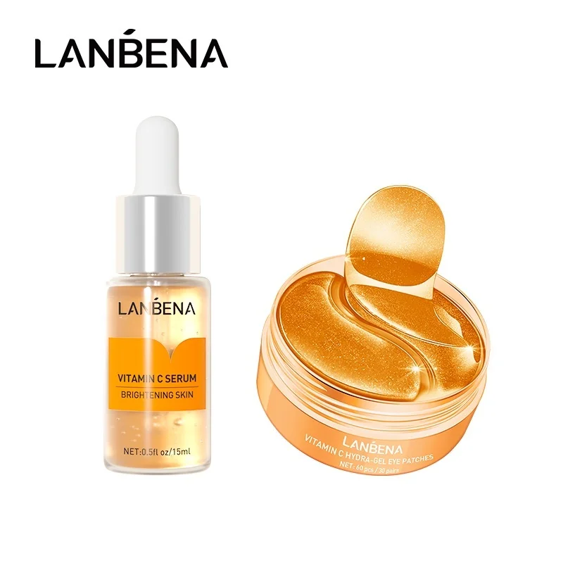 LANBENA Vitamin C Whitening Eye Masks Patches Skincare Series 2 pcs Set