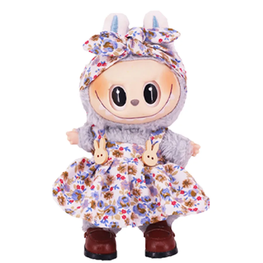 Puppe Bettwäsche Möbel Für labubu 17cm Plüsch Puppe Kleidung Zubehör Mädchen Spielzeug Geburtstag Weihnachten Geschenk – Detail 15