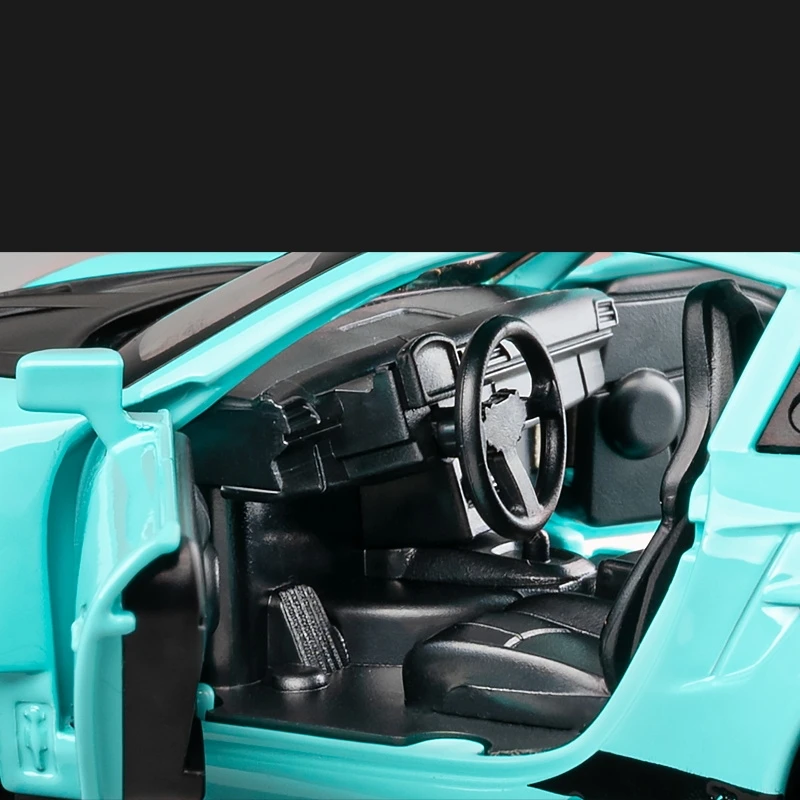 1/32 Porsche 911 GT3 RS Racing Toy Car Model Diecast Metal Rally Miniature Pull Back Sound & Light Collection Gift For Boys Kid 3