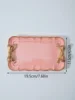 Pink European Style Resin Tray With Retro Bowknot Design Fruit Plate For Jewelry Fruit Storage Display Gift For Valentine's Day 2