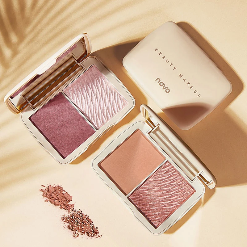 

NOVO Facial Translucent Repairing Powder Cake Natural Three-dimensional Makeup Repairing Blush Highlighting Repairing Plate