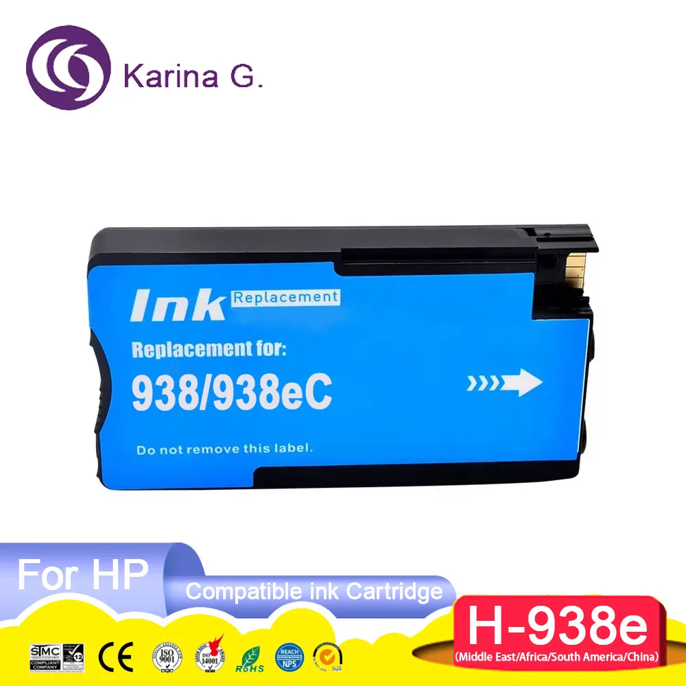For 938e 938 Premium Color Compatible Inkjet Ink Cartridge for OfficeJet 9110b