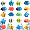 10PCS Artificial Ocean Tropical Fish Plastic Small Fake Tropical Fish Vivid Simulated Floating Fishes Fish Tank Decorations 4