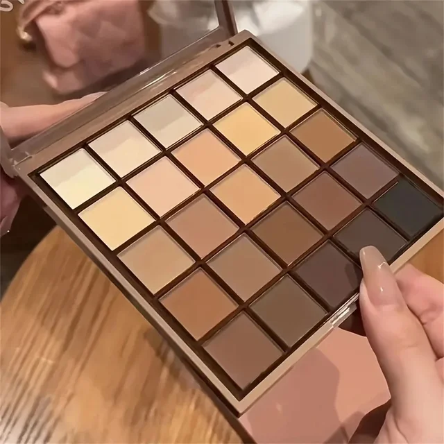 Paleta Sombras 25 Colores – Tonos Tierra, Café y Chocolate