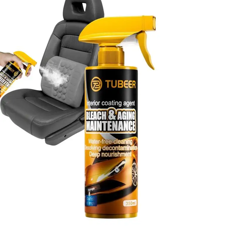 

Interior Coating Agent 11.8oz Car Armrest Cleaner Spray Dashboard Cleaning Agent Spray Moisturize And Refurbish For Air Outlet