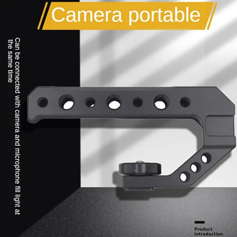 

Universal DSLR Camera Rig Top Handle 3 Cold Shoe Adapter Mount For LED Light Microphone Metal Handle Grip Spare Parts Parts