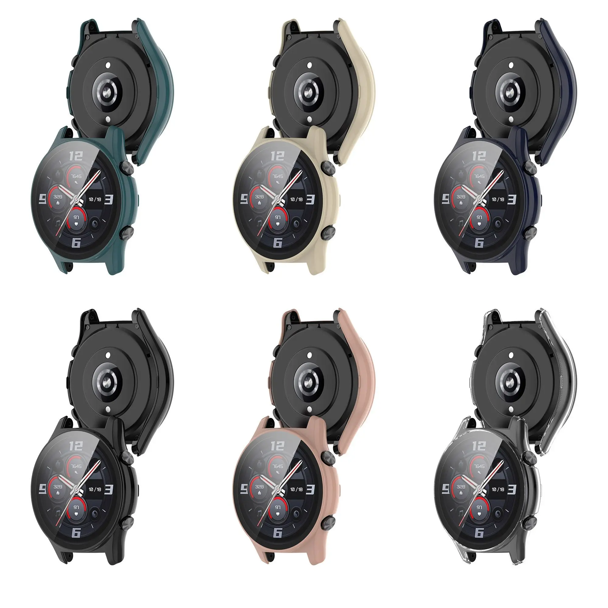 Soft TPU Shockproof Protective Case for Watches – Dust-Proof and Full Protection Shell